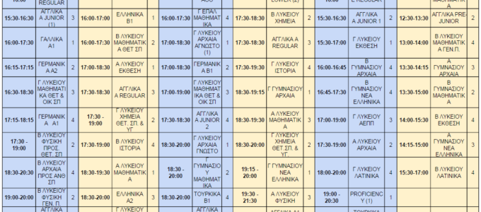 Το πρόγραμμα του Αλληλέγγυου Σχολείου Μεσοποταμίας 2025-2026